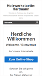 Mobile Screenshot of holzwerkstatt-hartmann.com