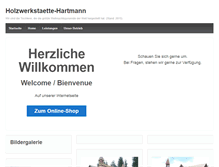 Tablet Screenshot of holzwerkstatt-hartmann.com